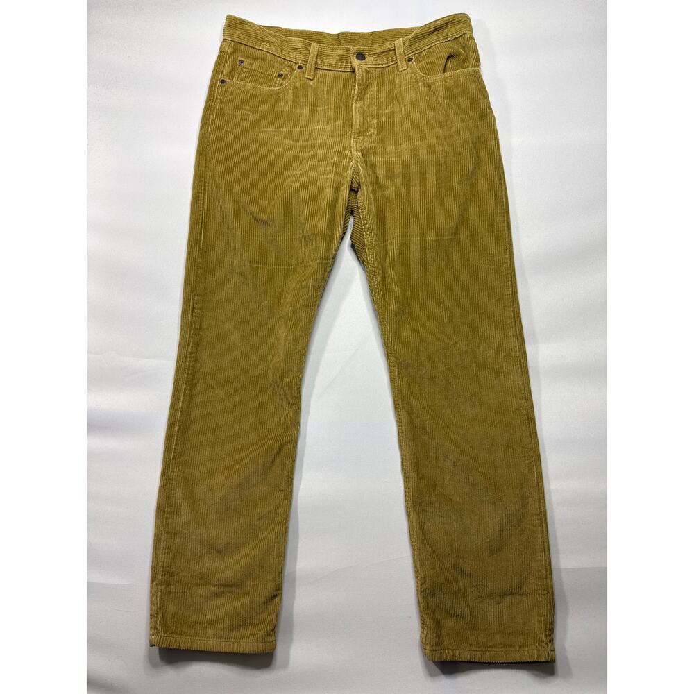 Levi's Women's Middy Straight Leg Tan Corduroy Pants - Size 33x30 (36x30)